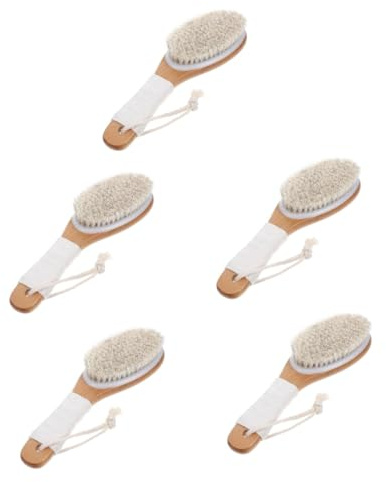 Baluue 5stücke Körperbürste Pferdehaaren Exfolierender Rückenreiniger Für Dusche Und Bad Für Und Sanften Hautpflege Und Optimalen