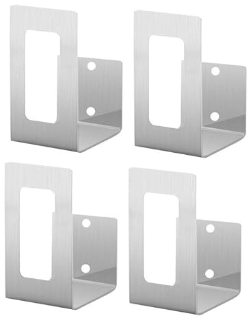 GOOHOCHY Wall Mount Pot Lid Organizer Kitchen Wall Rack for Pot Lids Chopping Boards and Pans Mounted Storage Holder 4 Pack for Kitchen Essentials