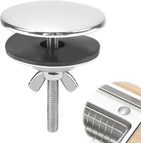 SMCEHEYA 1 Pcs Sink Hole Cover Stainless Steel Tap Hole Blanking Plug for Keeping Bathroom Kitchen Sink Clean Stainless Steel Kitchen Faucet Sink Plug Hole Sink Accessories