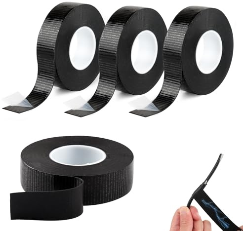 Deepton Isolierband Schwarz, 20m x 23mm Selbstverschweißendes Klebeband | Selbstverschweißendes Isolierband 4 Rollen, Wasserdicht Vulkanisierband zum Isolieren, Reparieren und Bündeln