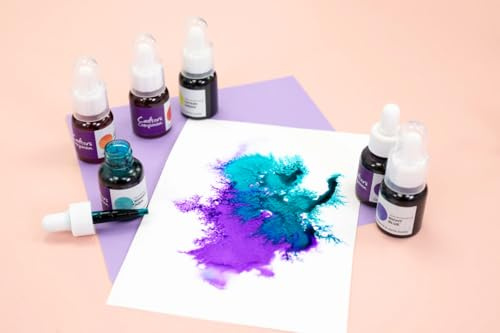 Crafter's Companion - Flüssige Aquarellfarben – Farbinspirationen, 6 Stück
