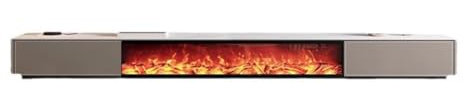 MIROOOO Cheminée à Vapeur d'eau Simulation de cheminée de Salon, Meuble TV, Fausse Flamme intégrée, Compteur de Noyau de cheminée Cheminée électronique(220cm)
