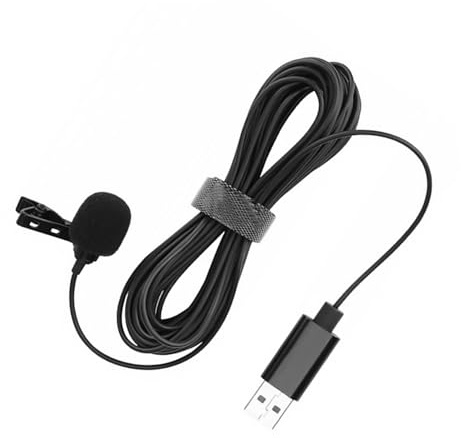 HEMOTON USB-lavalier-mikrofon Kondensatormikrofon Computermikrofonstecker Ansteckmikrofon Professionelles Mikrofon -Aufnahme Hintergrundgeräusche Ausblenden Hoher Empfindlichkeit