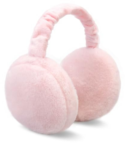 SEYUFN Verstellbar Ohrenwärmer Damen Ohrenschützer Winter Ohrenwärmer Faltbare Ohrenschützer Damen Earmuffs Mädchen Plüsch Ear Warmer (Rosa)