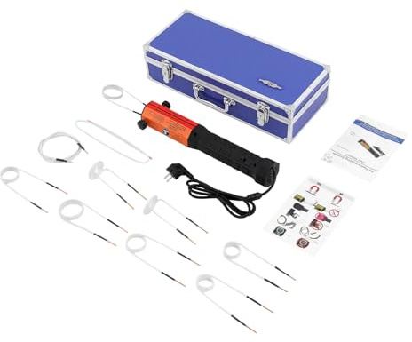Dispositivo a induzione per auto, 1000 W, riscaldatore magnetico a induzione, 850 ℃, per auto, a induzione, con 10 bobine di riscaldamento, a induzione, per metallo