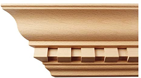 Kranzleiste 98 x 98 mm, Buche roh Länge 2440 mm
