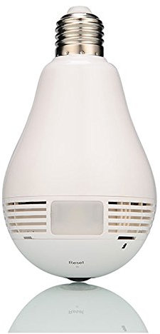 LEFTEK 360 degrés Panoramic 960P Hidden wifi Camera Light Bulb Mini IP Caméra de sécurité intérieure Caméra à distance de contrôle CCTV