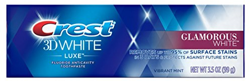 Crest 3D-weiße Luxe Glamorous Weiß Zahnpasta, Vibrant Minzgeschmack, 3,5 Unzen (2er Pack)