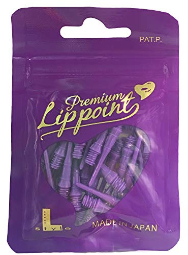 L-style Premium Lippoint - Soft Tip Dart Points – Regular Length – Purple – 30 Count