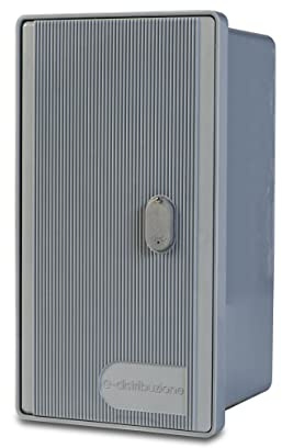 EINSIDE Cassetta per contatore Enel in vetroresina con serratura, 1 posto | 23 x 42 x 21 cm