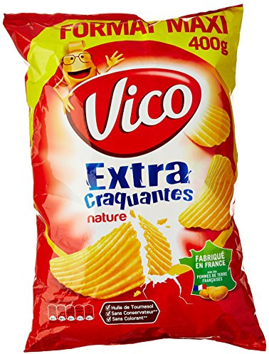 Vico Chips Extra Craquantes Nature Ondulées 400 g