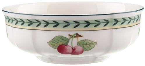 Villeroy & Boch French Garden Fleurence Dessertschälchen, 15 cm, Premium Porzellan, Weiß/Bunt