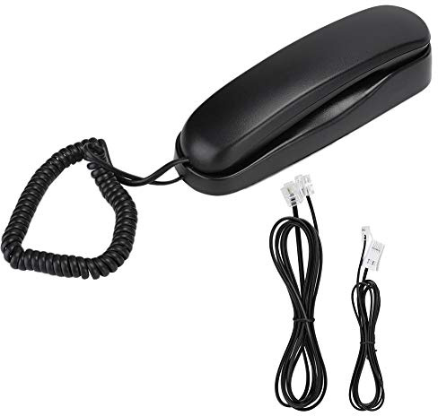 VBESTLIFE Telefono sospeso, KXT-433 Telefono con Filo per Commercio Estero Inglese per casa/Ufficio/Scuola, Nero (Linea telefonica Britannica con Colore Casuale)