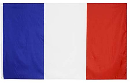 BESPORTBLE Bandiera Francia Bandiere Da Tifo Per Eventi Sportivi Bandiera Da Appendere Per Feste e Parate Poliestere Resistente e Colori Vividi