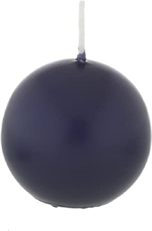 Kugelkerzen Nachblau Dunkelblau, Ø 100 mm, 4 Stück, dt. Kerzen in RAL Kerzenqualität, Kein rußen und Tropfen