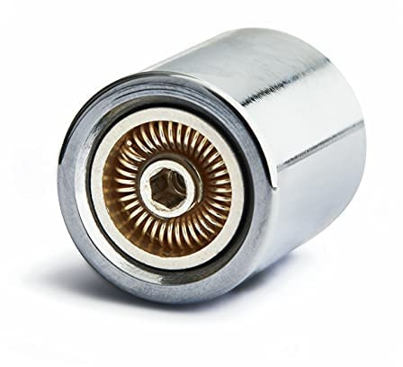 Strahlregler Preval® AFC – Air Flow Control M18 IG, D20 Vollversilberter Hygiene Wassersparer Luftsprudler Mischdüse für Wasserhahn Kein Plastik, Kalk-und keimmindernd, Montage-und Inbusschlüssel …