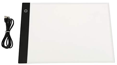 A3 LED Leuchtplatte Light Pad, Zeichnung mit USB Kabel Einstellbare Helligkeit für Diamond Painting, Artcraft, Zeichnen, Tattoo, Zeichnen