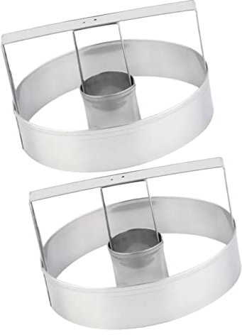 Kichvoe Molde Para Galletas De Acero Inoxidable Cortador Redondo Y Prensa Integrada Para Repostería Fácil Y Segura En Cocina Doméstica