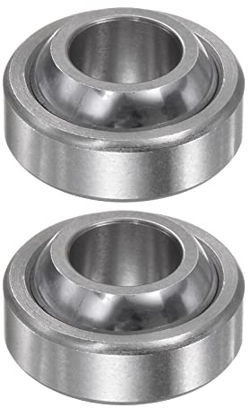 sourcing map 2Stk GEG10C Sphärisch Schlicht Lager 10mmx22mmx12mm Versiegelt Sphärisch Radiales Kugellager