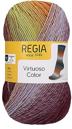 Regia Virtuoso Color ca. 375 m 03074 chianti tasting 150 g Multicolor Wollmischung Garn