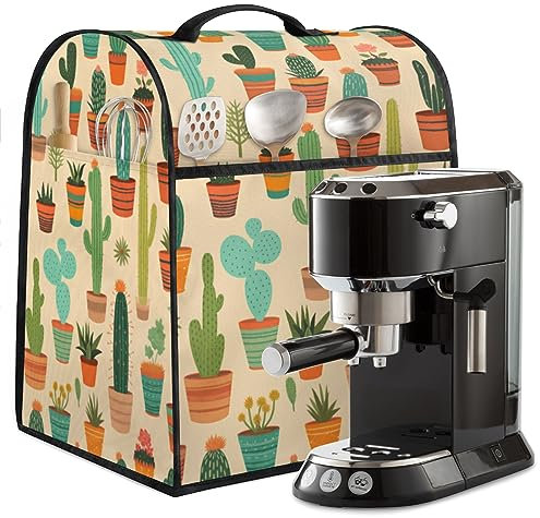 Copertura antipolvere per macchina da caffè, motivo cactus, impermeabile, copertura antipolvere per macchina da caffè, protezione per piccoli elettrodomestici, protezione per elettrodomestici da