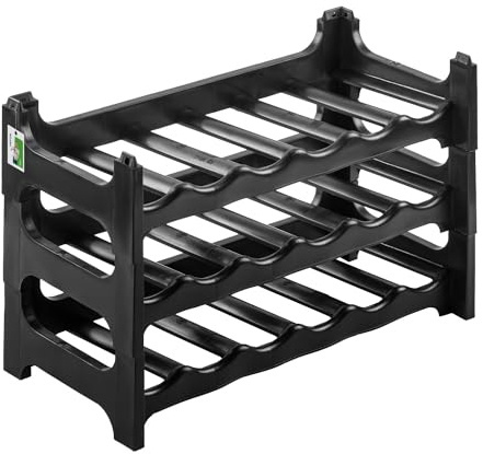 PAFEN Weinregal Flaschenregal für 18 Flashen - 600 x 280 x 390 mm - Modulares Weinsystem Weinständer Stabile Alkoholregal Weinschrank Weinflaschenhalter, Gastronomie-Qualität