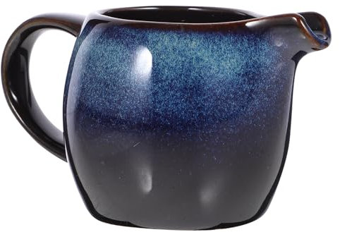 Breker Milchkännchen Jasper, Keramik-Milchkännchen Sauciere Mit Griff Kaffee, Keramik Kanne Sauciere Porzellan Krug Vintage Kaffeebecher Kleine Kaffeekanne für Kaffee & Kuchen, Steinzeug