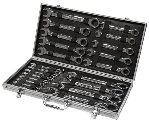 WIDMANN 22 Piece Ratchet Spanner Set Ring Spanner Combination Spanner Ratchet Spanner Set 6-32 mm