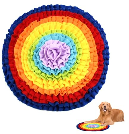 DiiWmme Schnüffelmatte Hund, Interaktives Fütterungsspielzeug, Langsame Fütterung Haustier Schnüffelmatte für Welpen, Kaninchen, Hamster, Kleine Hunde