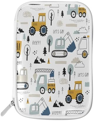 Federmäppchen, niedliches Auto, LKW, Traktor, Federtasche, Fahrzeug, Reißverschluss, Schreibwaren, Reisetasche, Organizer, Kosmetiktasche, für Schule, Mädchen, Jungen, multi, Size：9(L)x5.5(W) inch,