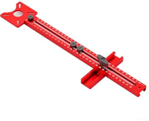 Accessoire professionnel pour le travail du bois – Support circulaire de fraisage en alliage d'aluminium pour défonceuse, parfait pour créer des arcs et des coupes lisses (D)