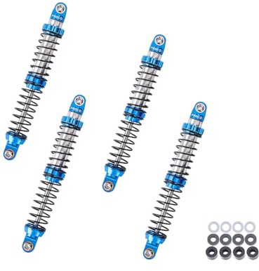 FEDCO 100mm RC Shocks Oil-Filled Shock Absorber, CNC Aluminum Threaded Oil Damper With Dual-Stage Spring For 1/10 RC Crawler RC Shock Upgrades