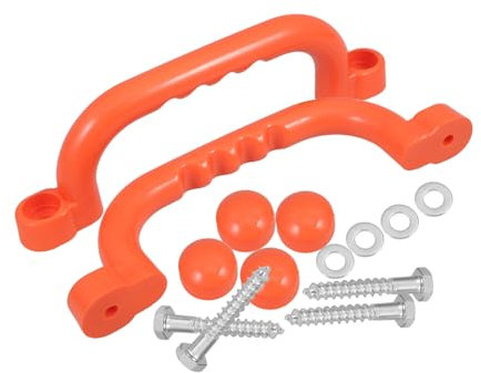 CHICAMPERA 2stücke Sicherheitsgriffe Für Klettergerüst rutschfeste Kunststoffhaltegriffe Für Spielgeräte Junge Mädchen Outdoor Spielplatz Zubehör Einfach Zu Montieren Robuste Stabile Griffe