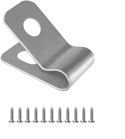 Zilimontt 304 Stainless Steel Wire Mesh Clips P-Type Fence Clamps Security Fencing Fasteners For Farm Ranch Home Projects,Easy Installation(100pcs)