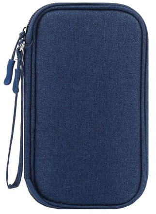 TPZORJX Custodia per Hard Disk,Custodia Hard Disk Esterno,Borsa portaoggetti funzionale,Impermeabile e resistente alle cadute, Borsa SSD HDD, Portatile Disco Esterno Protettiva con Scomparti Interni