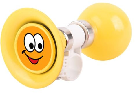 Kinder Fahrradklingel,Kinder Fahrradhupe Fahrrad Warnglocke Laut Kinderfahrrad Warnklingel Fahrradglocke Kinder Fahrrad Horn Klingel Gummi Fahrradhupe aus Metall Hupe Fahrräder, Roller (Gelb)