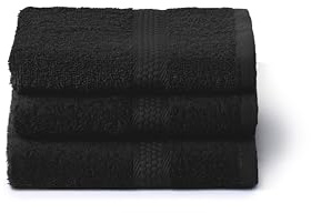 Caleffi Set de Serviettes de Bain 3 x 40 x 60 cm, Coton 100% Doux et Absorbant pour Salle de Bain, Visage et Usage Quotidien, Serviettes Bidet de Haute qualité, Serviette d'invité résistante aux
