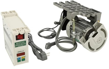 XIAYUHE servomotor borstlös symaskin, 600 W elektrisk borstlös servomotor, 100 stygn/min, 500–4500 varv/min, delad motor och styrenhet för industriell sömnad