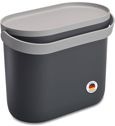 GARANTIA NOVA bioavfallshink 8 liter, grafitgrå / stengrå