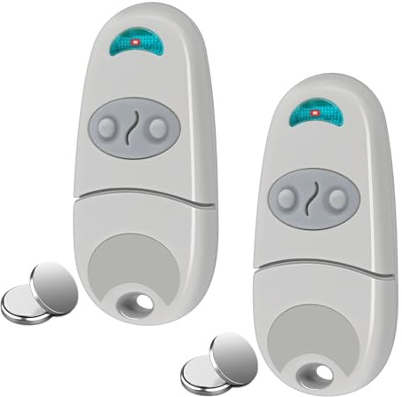 Télécommande Compatible avec C@me,2 Pièces Telecommande Portail 432EV,EE,NA,433,92 MHz 2 Canaux Compatible 432EV,EE,NA(Comprend 2 Batteries Supplémentaires)
