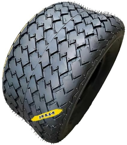 18x8.50-8 Pneumatico Solido, 18/8.50/8 Senza Foratura Antiforatura per Tosaerba, Trattorino da Giardino, Carrello da Golf e Macchine da Prato
