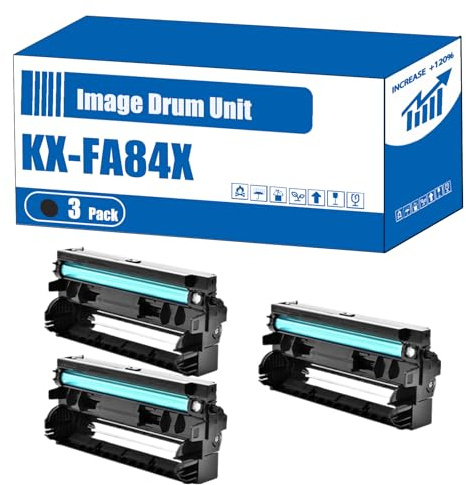 Compatible for Panasonic KX-FA84X Image Drum Unit KX-FL511 KX-FL511G KX-FL511SP KX-FL512 KX-FL513 KX-FL540 KX-FL543 KX-FL611 KX-FL611E KX-FL611G Printers (3 Pack Black)
