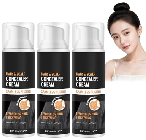 Crema coprente per capelli e cuoio capelluto, copre le radici dei capelli, rafforza l'attaccatura dei capelli, crema riempitiva per calvi e capelli sottili, coprente impermeabile e resistente al