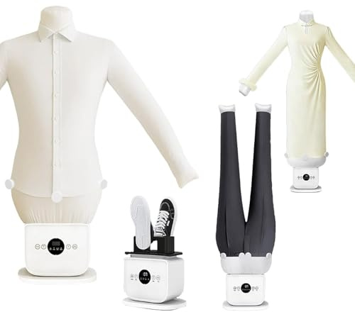 Kindevieft Fer à Repasser Automatique pour Chemises, Appareil de Repassage Vapeur avec Mannequin, Temps et température réglables, pour vêtements et Chaussures TypeB