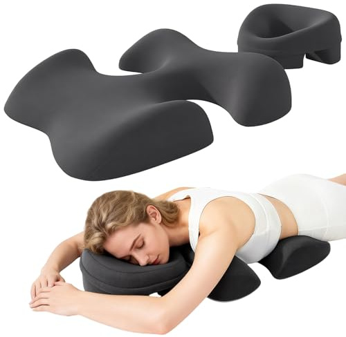 TAZZOR Massage Brustkissen und Gesichtskissen Set, Massagekissen Kopf Loch | Weich und Bequem Massage Kopfstütze Bruststütze Bauch Stützkissen für Bett, Spa Salon, Zuhause, Schlafzimmer