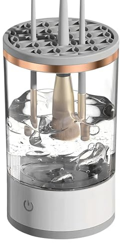 Nettoyeur de Pinceaux de Maquillage,Nettoyeur Électrique USB À Nettoyage Profond,Outil De Lavage De Pinceaux Pour Toutes Tailles - Pour Contour, Fard À Paupières, Fard À Joues, Maison, Femmes,