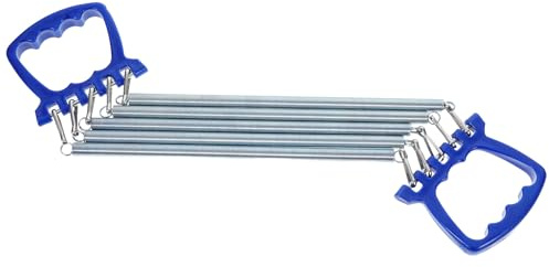 HOODANCOS Ejercitador de Manos Resorte Ajustable, Equipo de Entrenamiento de Fuerza para Brazos y Pecho, Tensor Portátil para Ejercicio en Casa Aire Libre, Color Azul, 1 Pieza