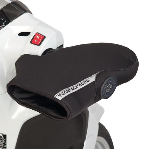 Tucano Urbano coprimanopole moto R363X endocarenate. Coprimanopole scooter in neoprene impermeabile per manubri con bilanciere. Ideali per maxi scooter e motocicli. Muffole moto termiche e antipioggia
