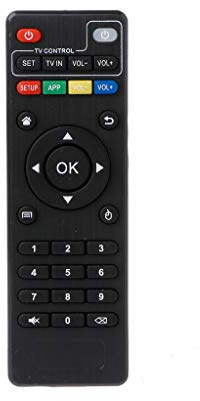 QiulipIR telecomando di ricambio per Android TV Box H96 Pro+/M8N/M8C/M8S/V88/X96/MXQ/T95N/T95X/T95