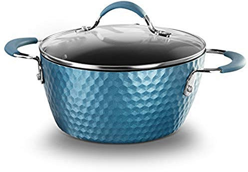 Dutch Oven Pot with Lid - Stylish Kitchen Cookware with Elegant Diamond Pattern, Non-Stick, 3.6 Quart (Works with Model: NCCW11BD)